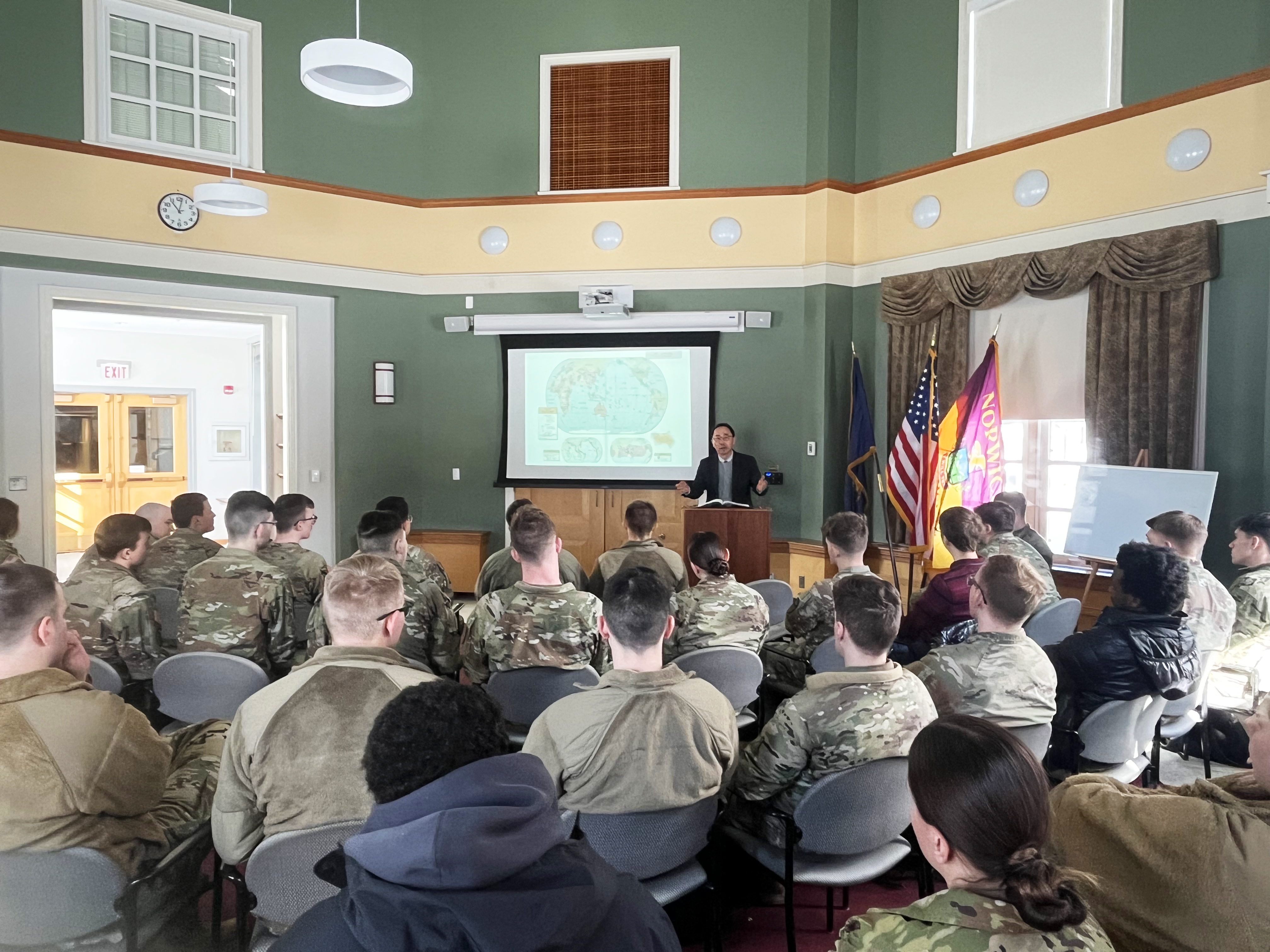 김재휘 총영사, 버몬트주 노리치대학교 초청 강의
